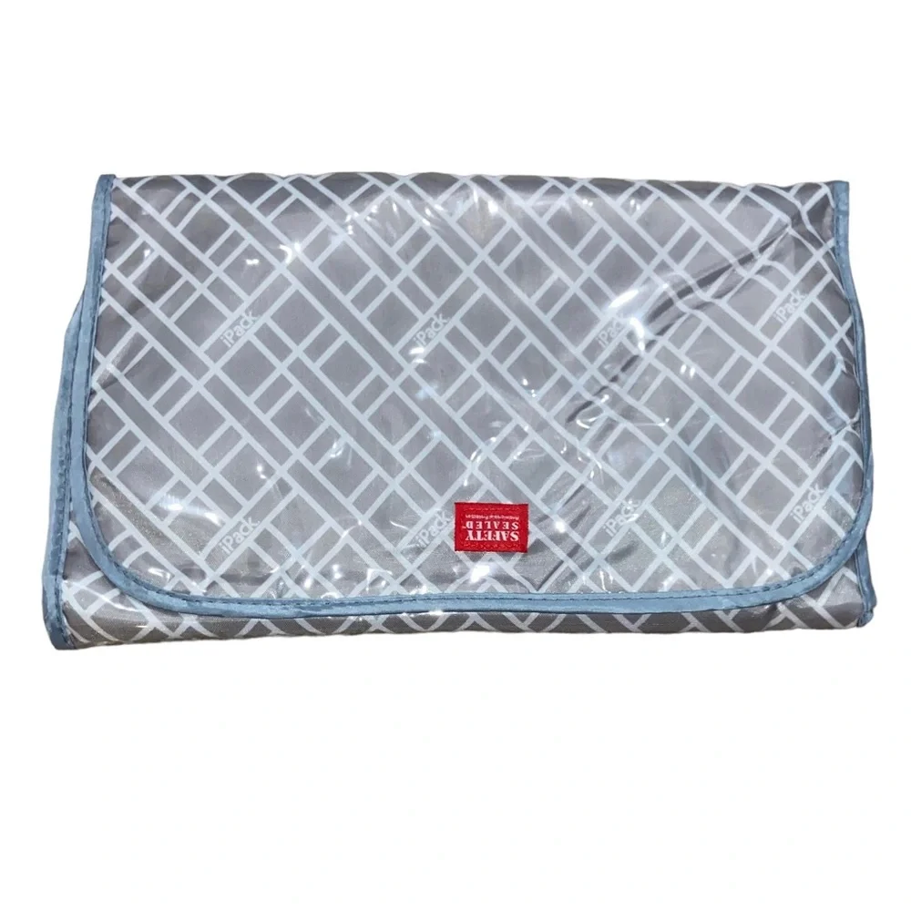Gray laminated Baby Girl’s Size diaper changing pad